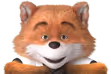 Car Fox with crossed arms